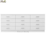 Dip Powder Display Stand Manufacturer - Modern Luxury Single Sided Spa Nail Polish Gel Stand with Cabinet