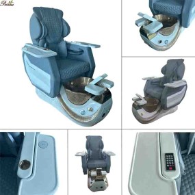 Manicure Pedicure Chair Factory - Beauty Salon Set Wing Back Single with Storage Cabinet