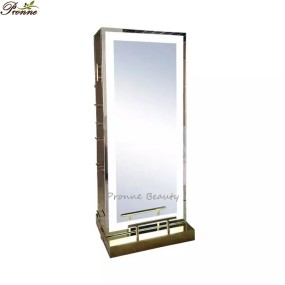 壁镜源头工厂-理发店造型站美容LED照明沙龙圆形化妆剪发单面