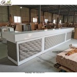Manicure Station Manufacturer - Luxury Nail Salon Equipment Wholesale Custom Made White Gray with Drawers