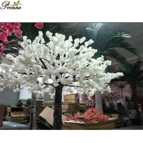 Plastic Cherry Blossom Trees Factory - Pink Artificial Cherry Blossoms Trees Plastic for Wedding Decoration