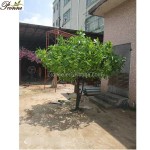 塑料樱花树源头工厂-粉色人造樱花树塑料婚礼装饰用