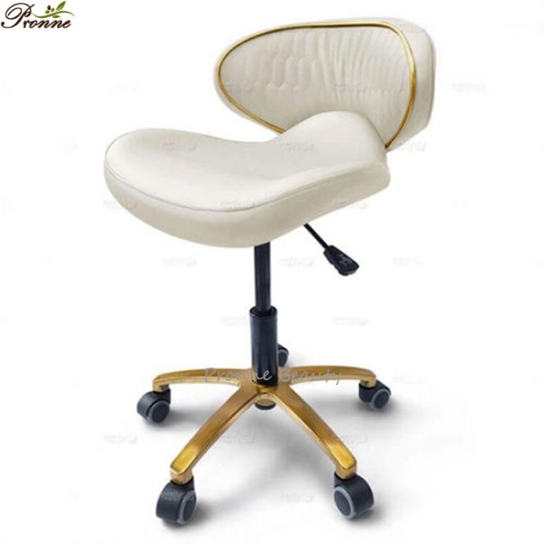 Rotating Nail Chair Manufacturer - Light Grey Beauty Salon Hot Sale Technician Chair