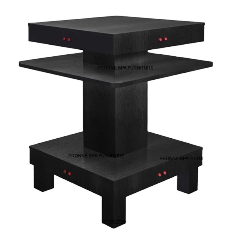 Manicure Desk Manufacturer - Hot Sale Modern White Gray Custom Made Nail Dryer Table with Marble