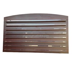 化妆品整理器源头工厂-现代白色木质美甲柜展示架