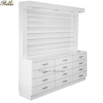 Floor Display Cabinet Factory - Pronne Custom Made Dip Powder Nail Polish Gel with Led Light Rotate Stand