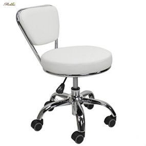 Pedicure Stool Factory - Ergonomic Design Adjustable Height Foot Spa Chair Gold with Back