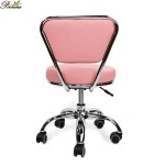 Pedicure Stool Factory - Ergonomic Design Adjustable Height Foot Spa Chair Gold with Back