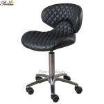 Rotating Nail Chair Manufacturer - Light Grey Beauty Salon Hot Sale Technician Chair