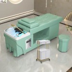洗发背洗椅生产商-美容沙龙设备站单元全新碗式水疗碗理发店水槽黑色电动