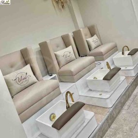 Pedicure Chairs Factory - Nail Supplies Simple Design Manicure Sofa Wholesale in UK