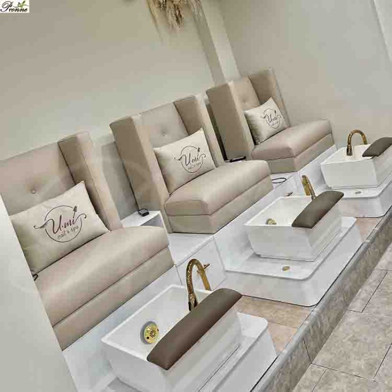 Pedicure Chairs Factory - Nail Supplies Simple Design Manicure Sofa Wholesale in UK