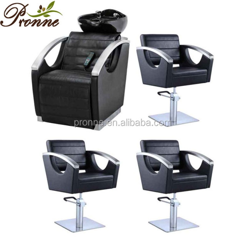 Barber Chair Factory - Vintage Black Gold All Purpose Hydraulic Recline Swivel for Barber Shop