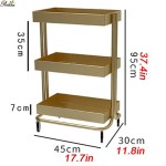 Utility Storage Carts Factory - New Fashion Style Hair Salon Furniture Three-story with Drawer