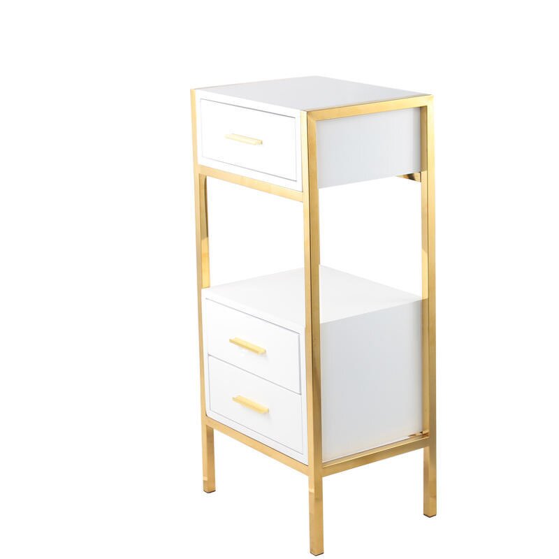 Tool Cart Manufacturer - 3 Drawer Mobile Stainless Steel for Salon