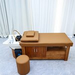 Spa Bed Manufacturer - Thai Style with Ceramic Shampoo Storage