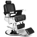 Barber Chair Manufacturer - Modern Leather Black Portable Metal