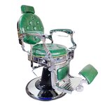Barber Chair Manufacturer - Modern Portable Leather Green Metal