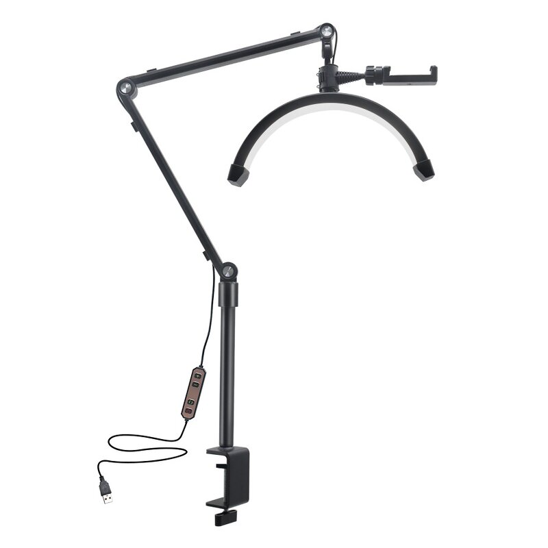 Salon Lamp Manufacturer - 12 Inch Half Moon 360 Degree Rotation