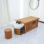 Spa Bed Manufacturer - Thai Style with Ceramic Shampoo Storage