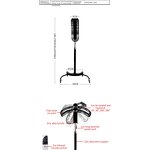 Hair Dryer Manufacturer - White Rotating 360 Degrees Multi-function