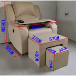 Manicure Sofa Set Manufacturer - Green Single with Stool & Foot Bath