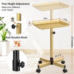 Tool Cart Manufacturer - Luxury Metal Pink Gold Tray Storage