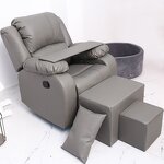 Manicure Sofa Manufacturer - Multi-functional Pink Single Recliner