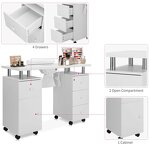 Nail Table Manufacturer - Pink Professional with Dust Collector