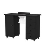 Nail Table Manufacturer - Modern Black with Dust Collector