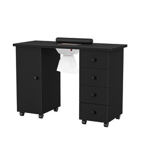 Nail Table Manufacturer - Modern Black with Dust Collector