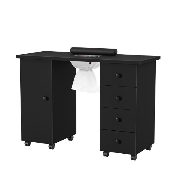 Nail Table Manufacturer - Modern Black with Dust Collector
