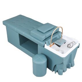 Shampoo Sink Manufacturer - Portable Blue Bowl & Chair for Hair Spa