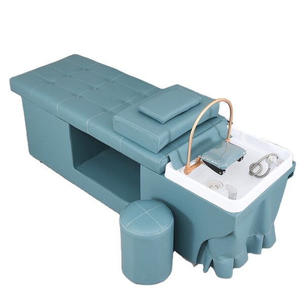 Shampoo Sink Manufacturer - Portable Blue Bowl & Chair for Hair Spa