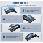 Back Stretcher - Sports Fitness Pain Relief Lumbar Magic Backcracker Massager