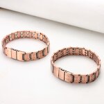 Magnetic Therapy Bracelet - Vintage 15mm Red Copper Anti-Static Watch Buckle
