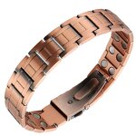 Magnetic Therapy Bracelet - Vintage 15mm Red Copper Anti-Static Watch Buckle