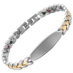 4-in-1 Magnetic Bracelet - Fashion Wheat Ear Titanium Steel for Arm Wear