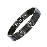 Carbon Fiber Bracelet - Fashion Business Titanium Steel Negative Ion Magnet