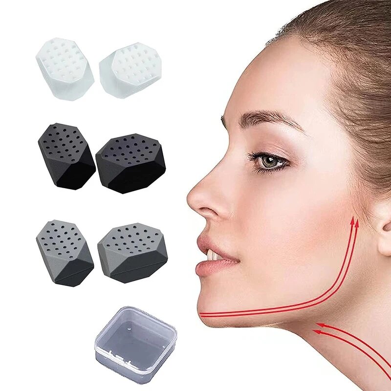 Jaw Trainer Device - Food Grade Silicone Facial Lifter Jawline Exerciser Ball
