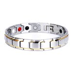 Titanium Steel Bracelet - Simple Magnetic Therapy Negative Ion for Men
