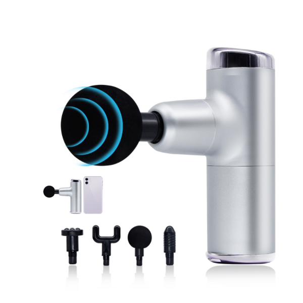 SK-328 Fascia Gun - Pocket 2000Mah 4 Head Portable Fitness Relax Massager