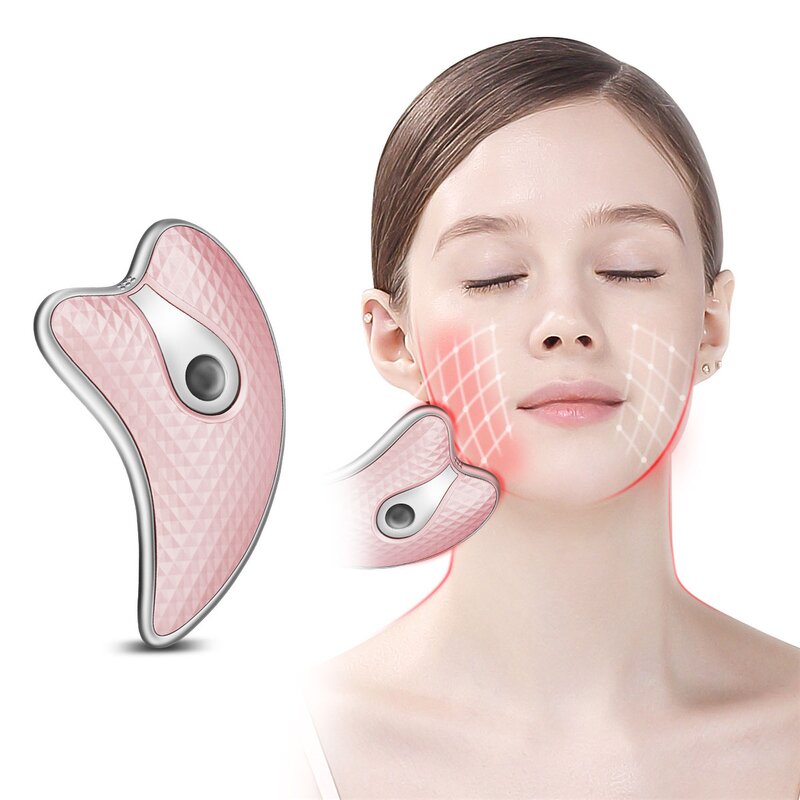 Electric Gua Sha Tool - LED Light Microcurrent Facial Lifting Skin Care Device
