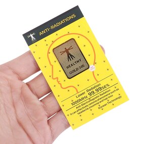 Anti Radiation Sticker - 24K Square Double Mobile Phone Radiation Elimination
