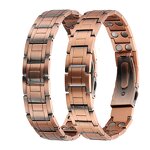 Magnetic Therapy Bracelet - Vintage 15mm Red Copper Anti-Static Watch Buckle