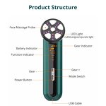 6-in-1 Facial Massager - RF EMS High Frequency V-face Skin Tightening Machine