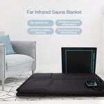 Far Infrared Sauna Blanket - Remote Control Heating Detox Pad for Home Use