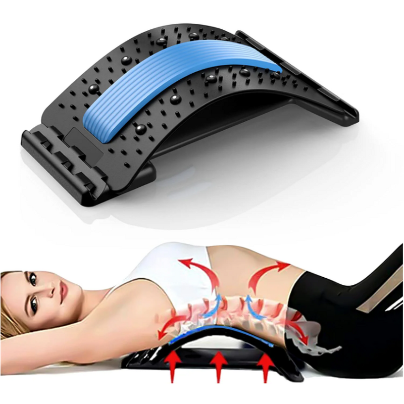 Back Stretcher - Sports Fitness Pain Relief Lumbar Magic Backcracker Massager