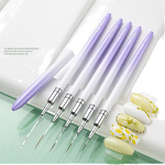 Nail Art Brush Manufacturer - Purple Long Nylon Synthetic Hair Gradient