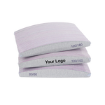 Nail Buffer Manufacturer - Professional Custom EVA Half Moon Grey Zebra